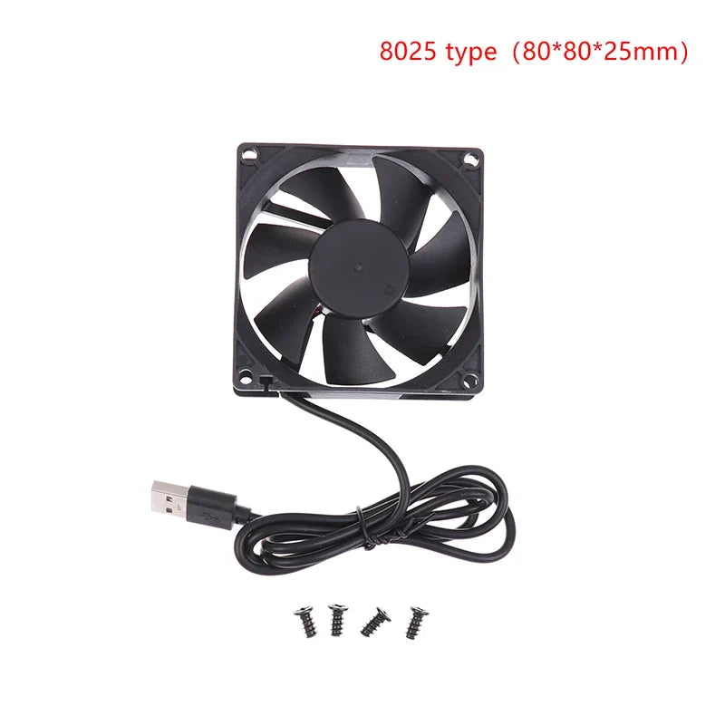 USB Brushless Cooling Fan | 5V Quiet Computer Router Cooler for Electronics