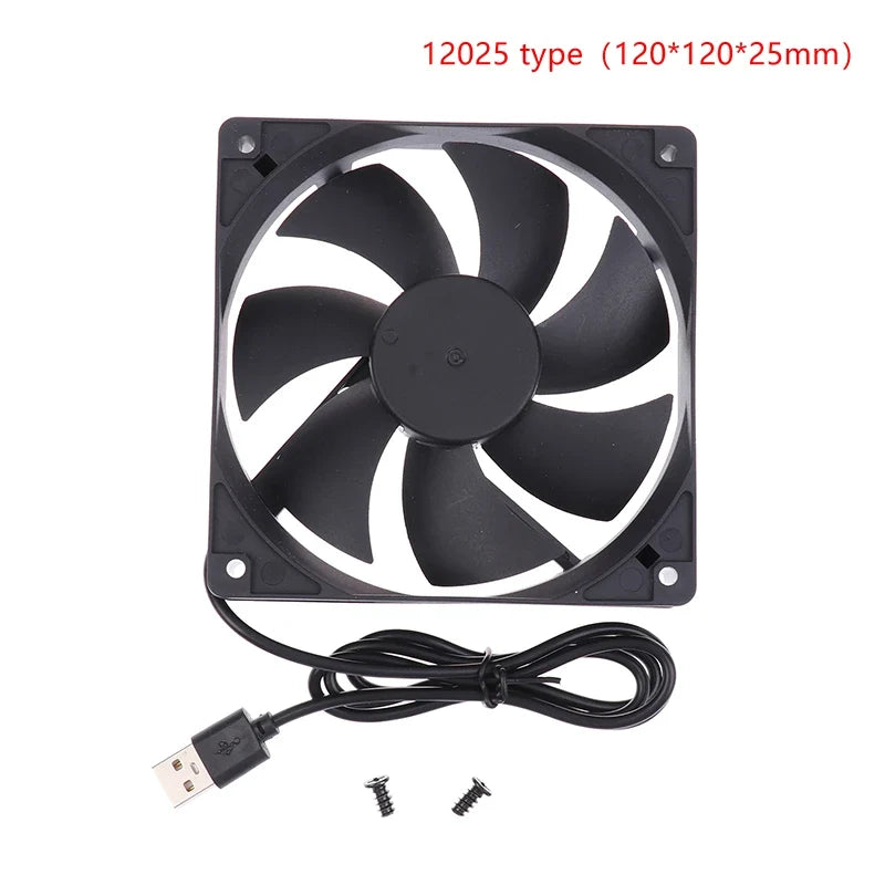 5V USB Router Cooling Fan | Quiet Brushless Desktop Cooler for TV Box Modem PC