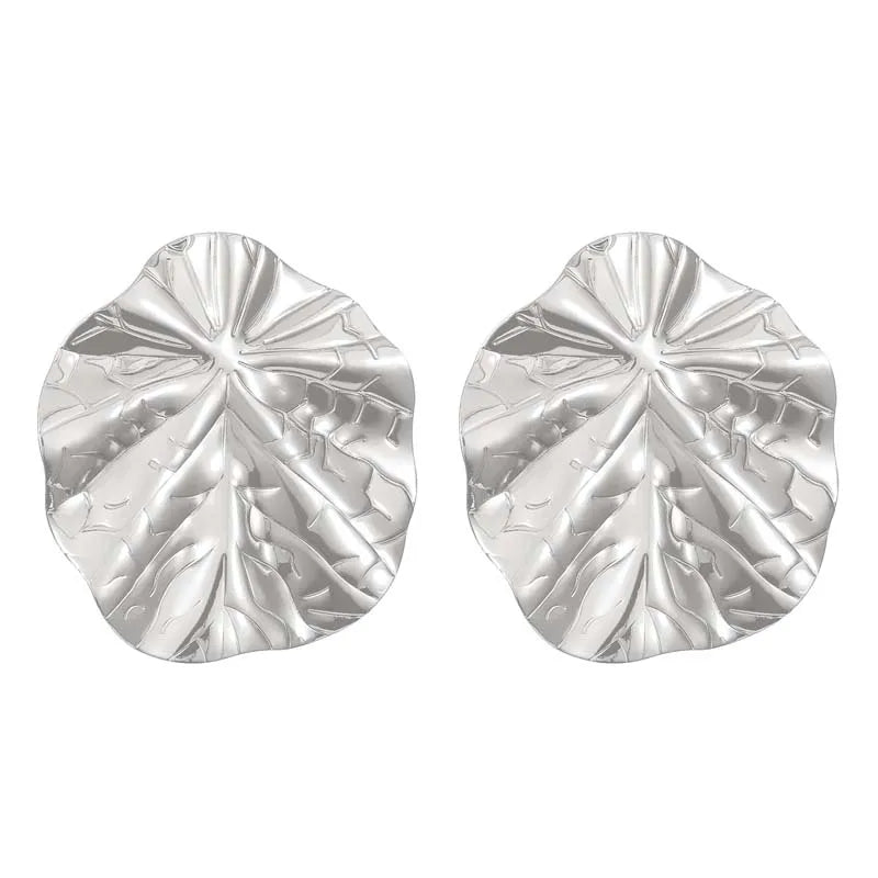 Vintage Circle Stud Earrings | Gold Geometric Statement Jewelry