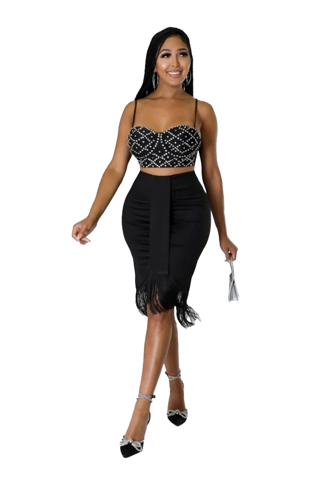Tassel Hem Skirt