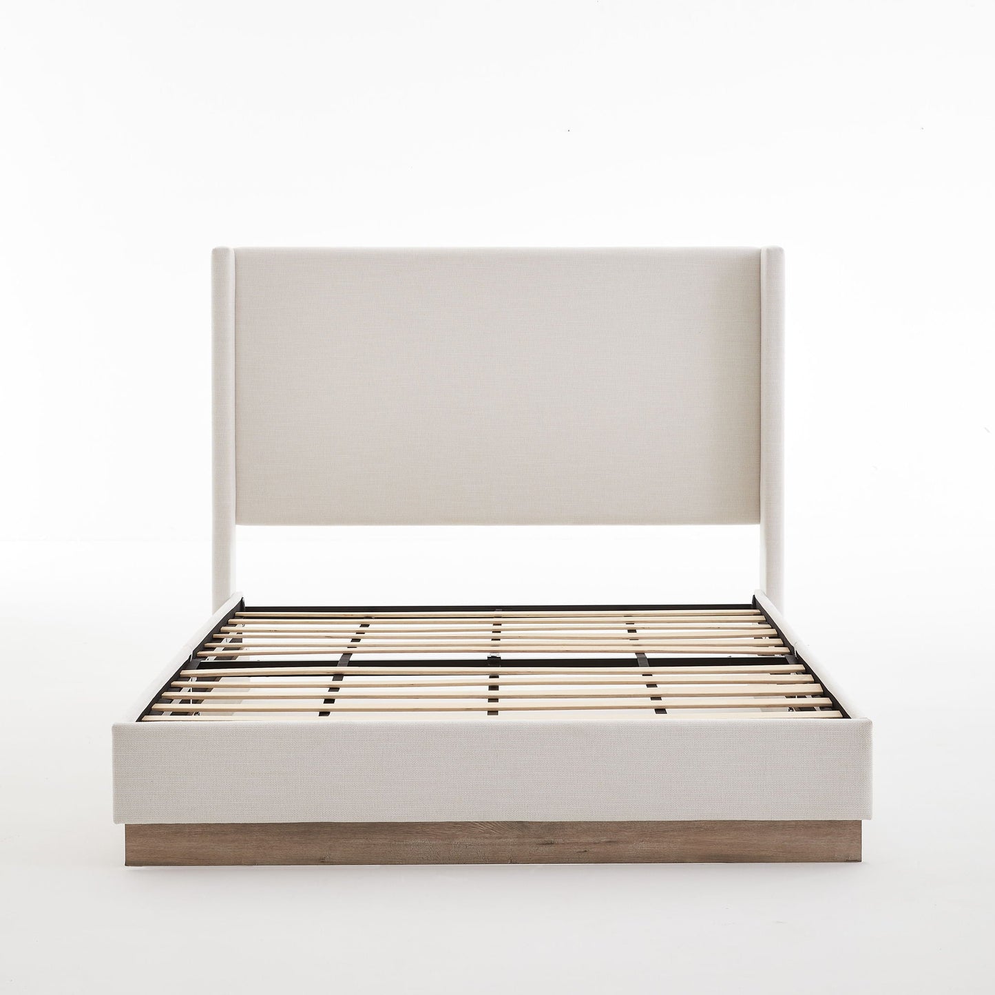 Hosford - Minimalist Upholstered Wingback Bed