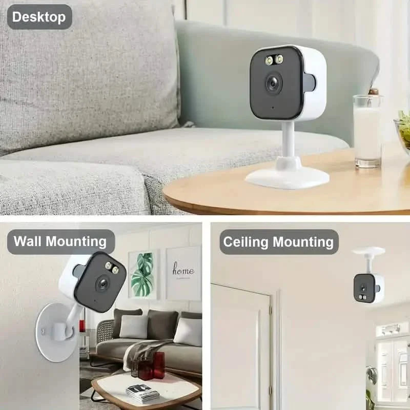 3MP Smart Home Security Camera – Night Vision, Two-Way Audio, Motion Detection, Alexa Compatible