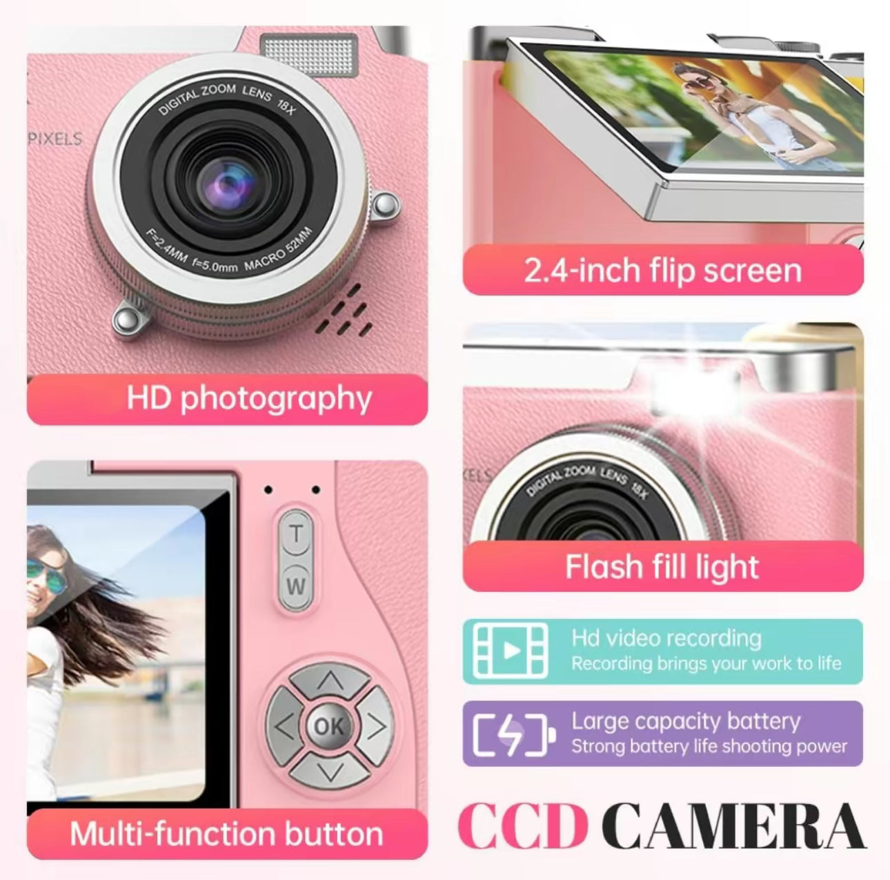 VlogSnap 1080P Camera