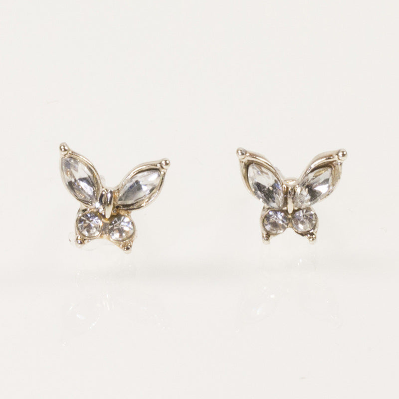 Bird butterfly stud earrings set