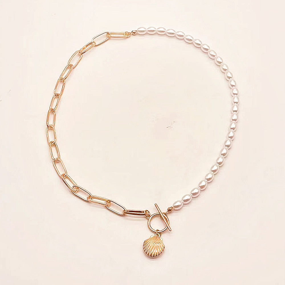 Shell White Pearl Necklace for Women