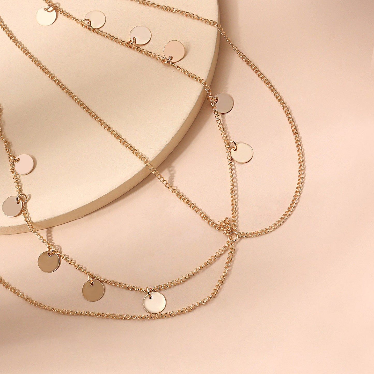Bohemia Tassel Round Charm Head Chain