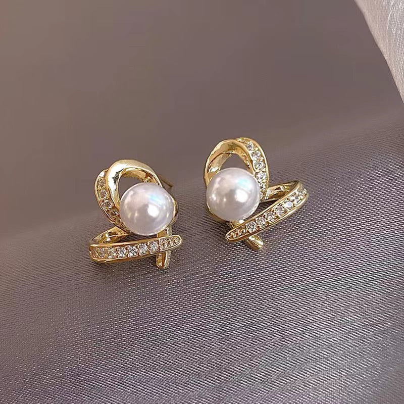 Small Hollow Love Heart Earrings