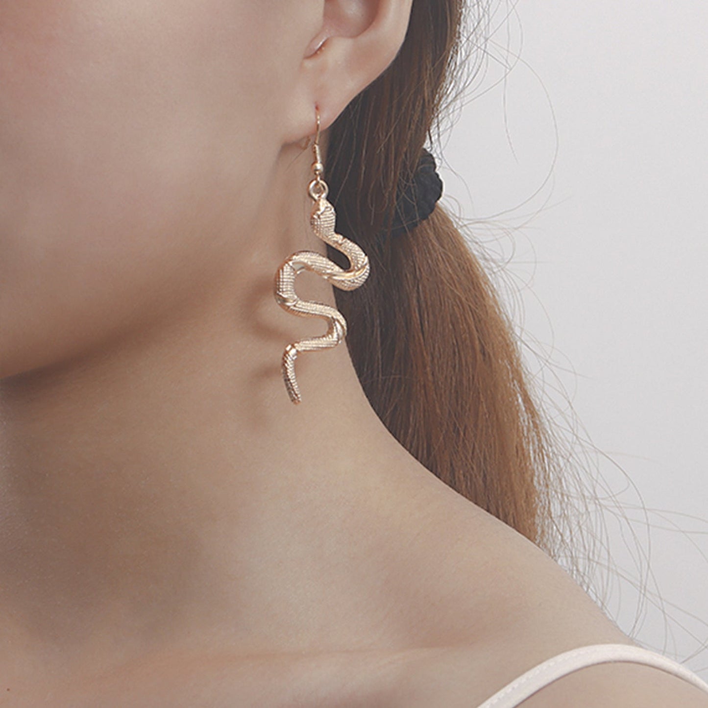 Snake Pendant Earring