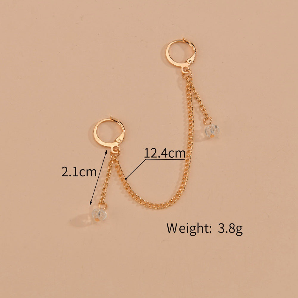 Long Style Tassel Chain Earring