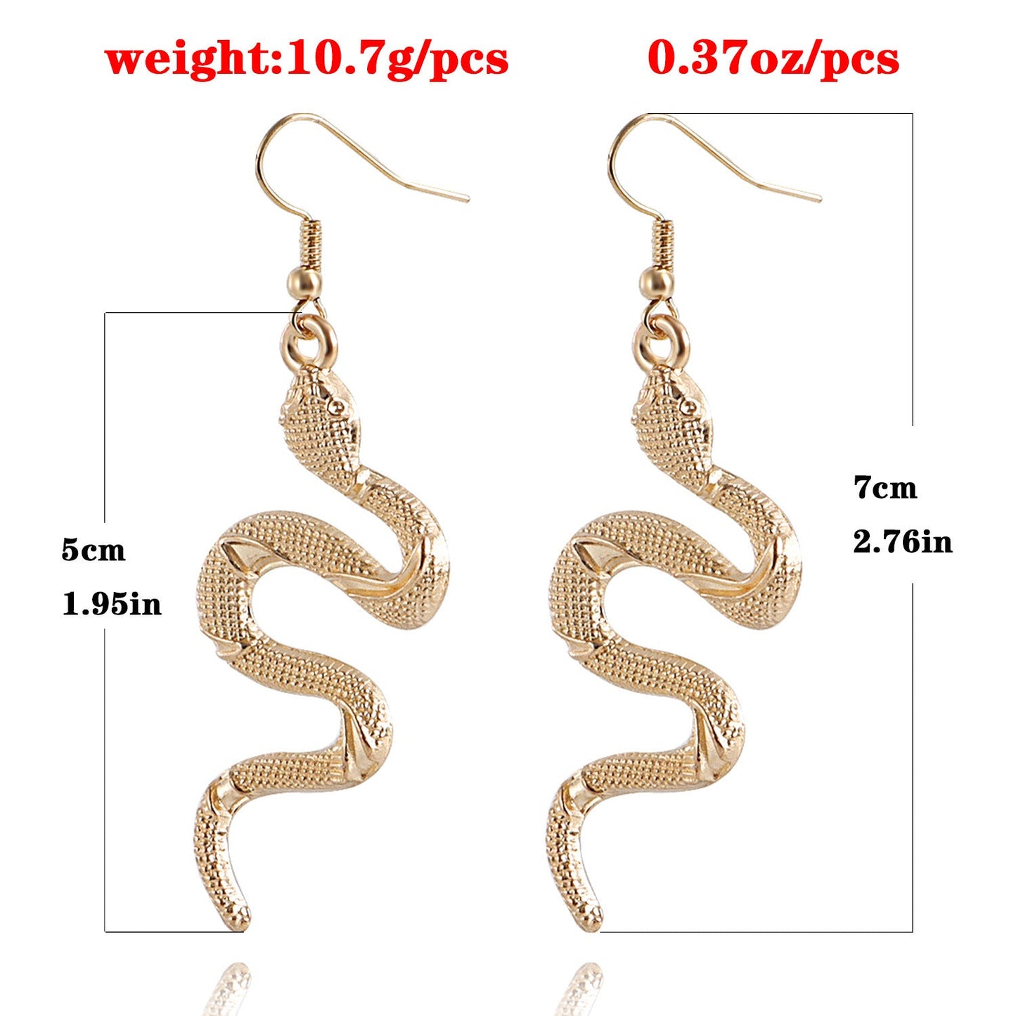 Snake Pendant Earring
