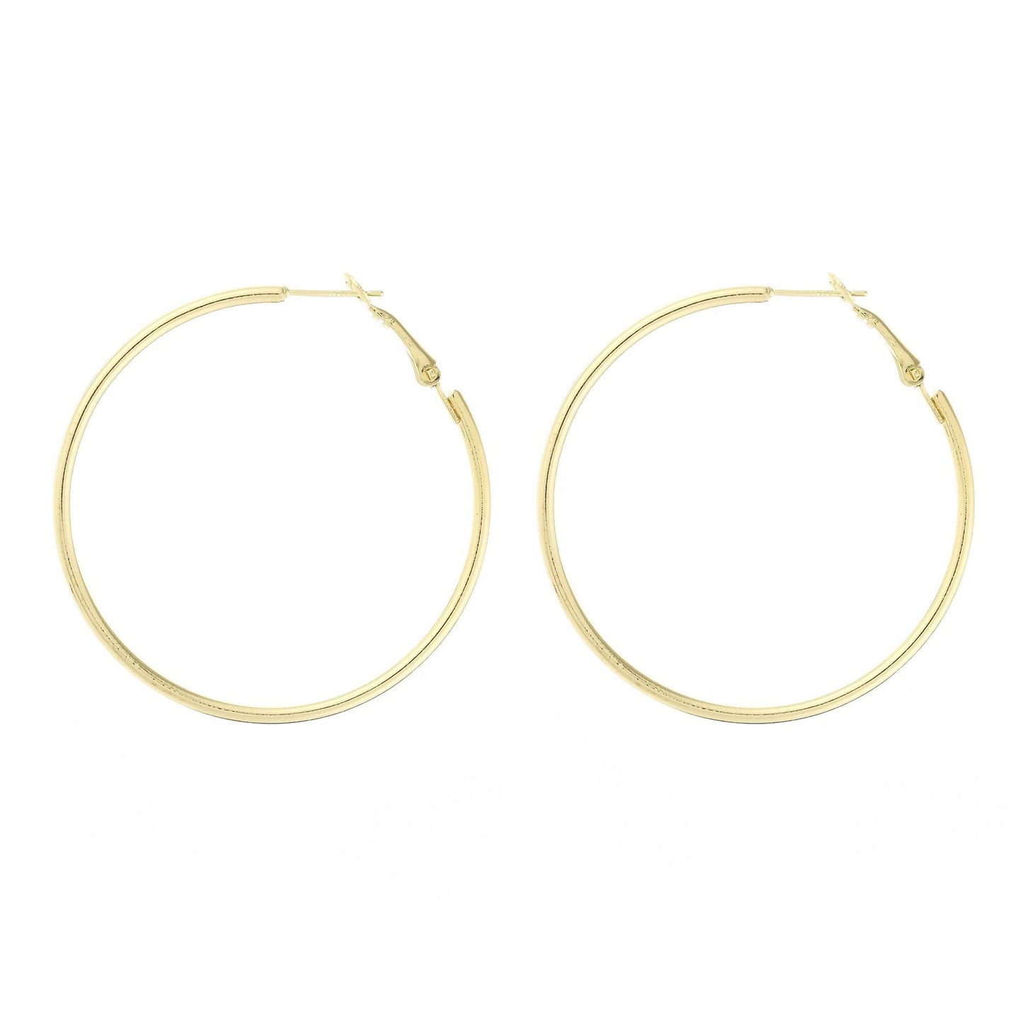 Classic Round Circle Big Hoop Earrings