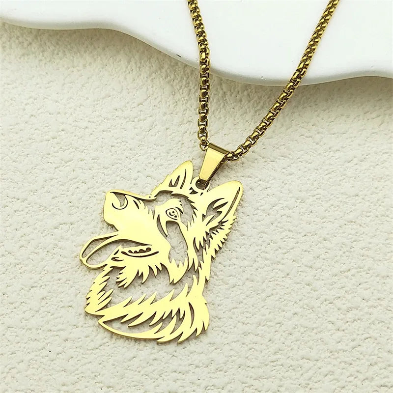 French Bulldog Pendant Necklace | Stainless Steel Dog Jewelry for Women Men