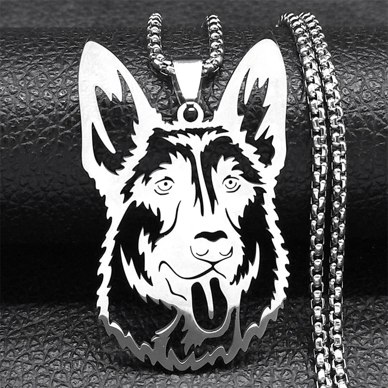 French Bulldog Pendant Necklace | Stainless Steel Dog Jewelry for Women Men