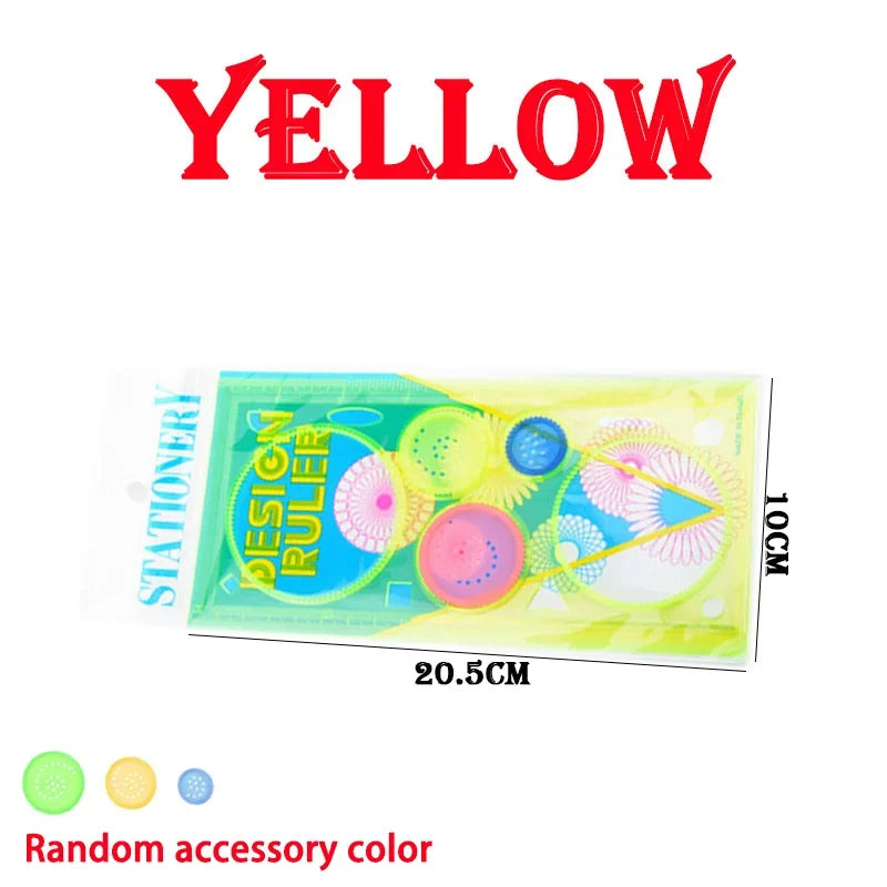 Geometry Spirograph Drawing Stencils Set | Creative Flower Ruler for Kids Art