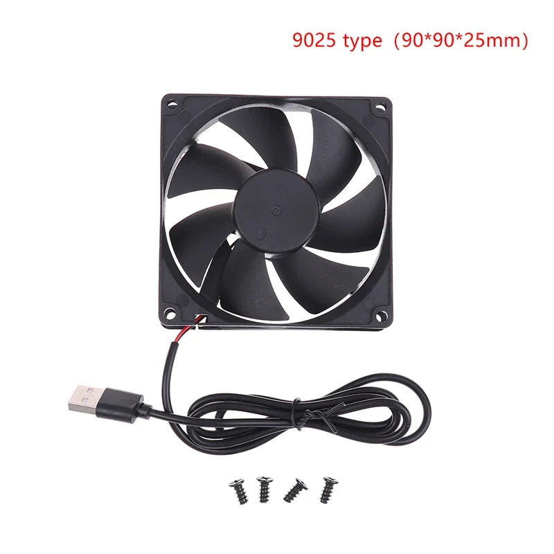 USB Brushless Cooling Fan | 5V Quiet Computer Router Cooler for Electronics