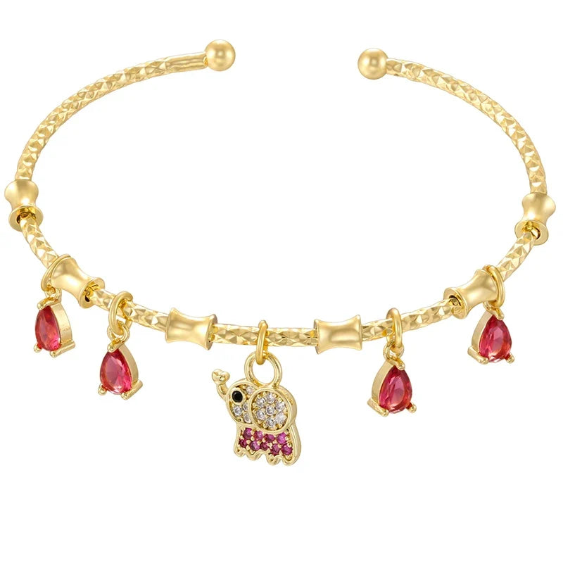 Golden Star Charm Cuff Bracelet | Trendy Fashion Jewelry for Women
