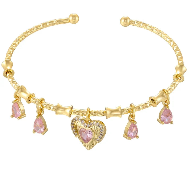 Golden Star Charm Cuff Bracelet | Trendy Fashion Jewelry for Women