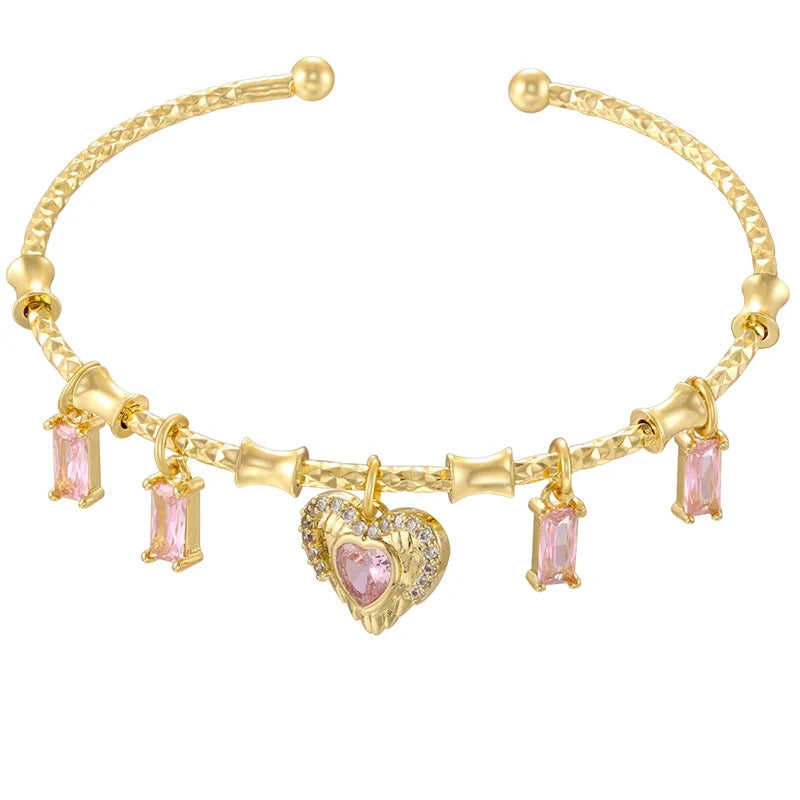 Golden Star Charm Cuff Bracelet | Trendy Fashion Jewelry for Women