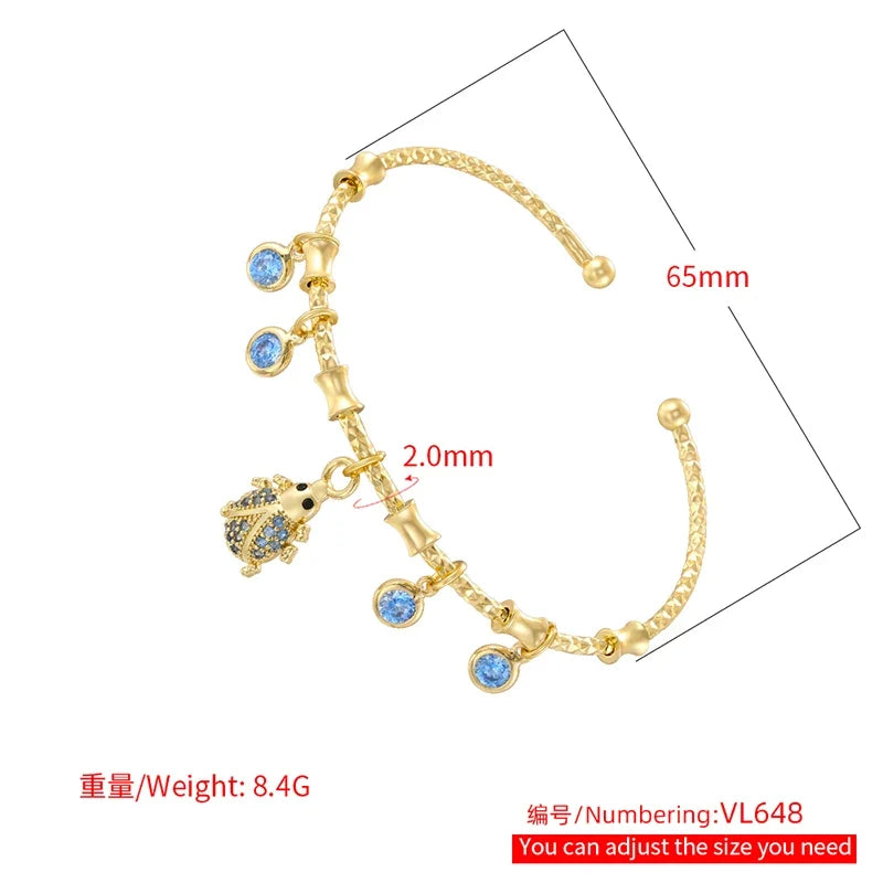 Golden Star Charm Cuff Bracelet | Trendy Fashion Jewelry for Women