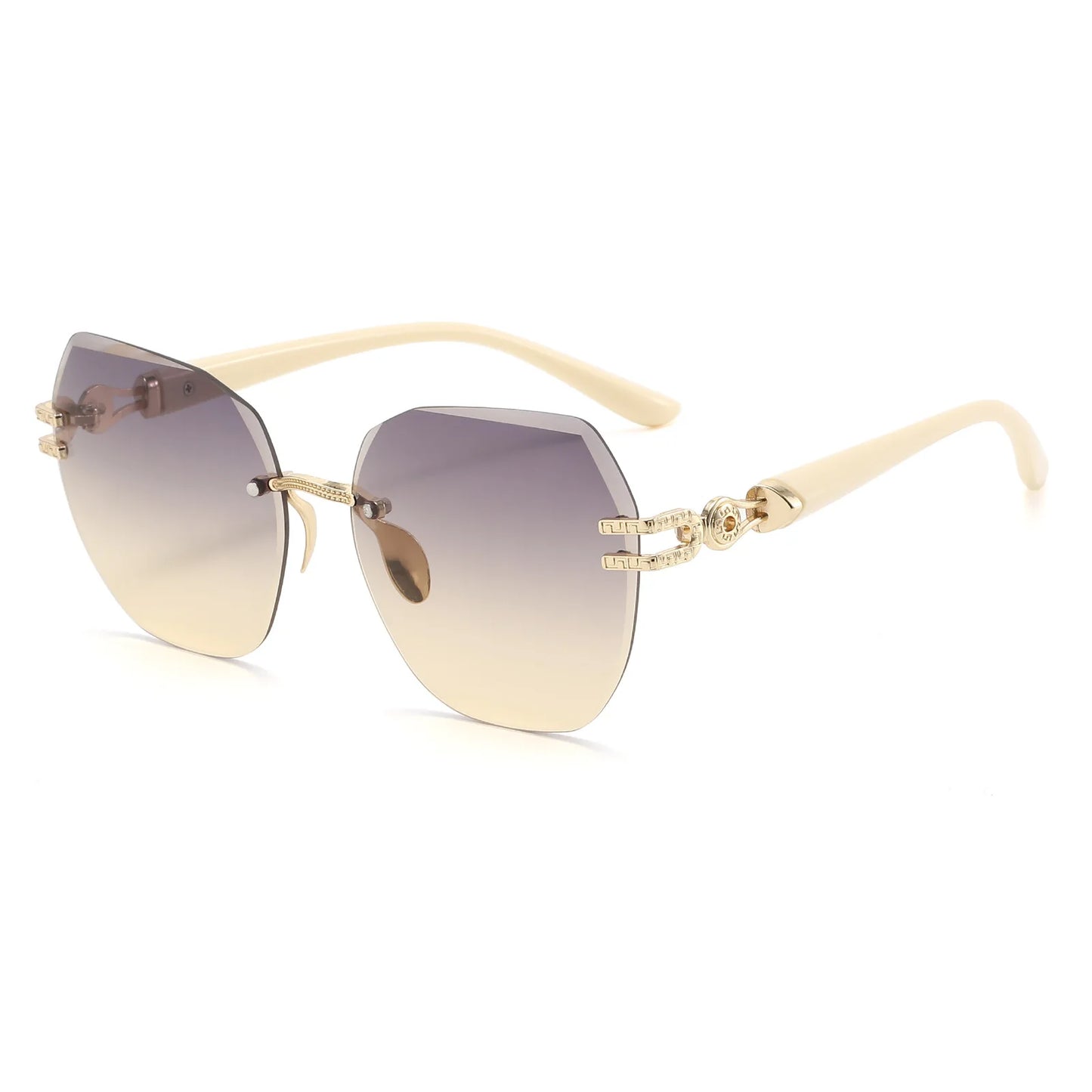 New Model Frameless Sunglasses - Best-selling Large Frame Trendy Street Photography Unframed Sunglasses