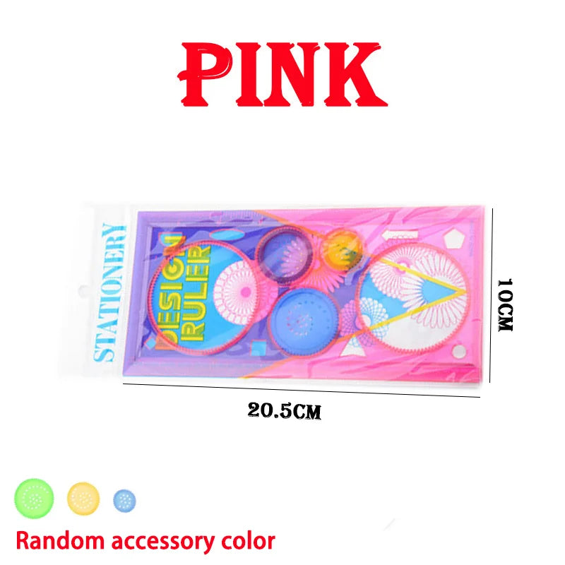 Geometry Spirograph Drawing Stencils Set | Creative Flower Ruler for Kids Art