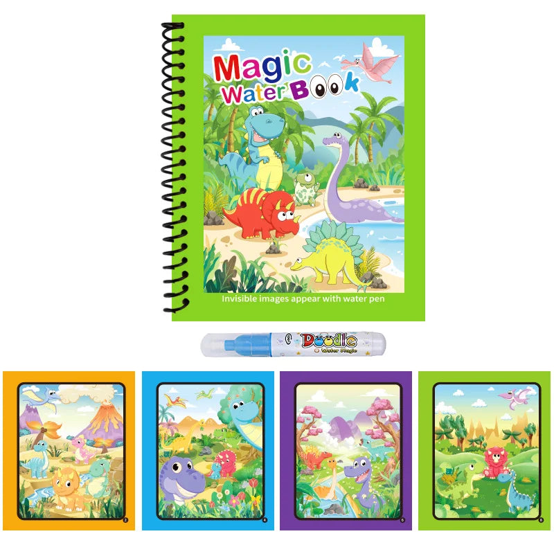 Reusable Water Drawing Book | Mess-Free Magic Painting Pad for Kids
