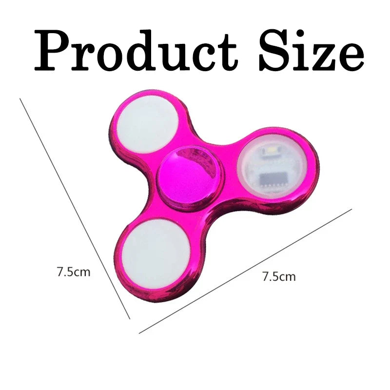 Creative Luminous LED Light Fidget Spinner | Glow in the Dark Stress Relief Toy