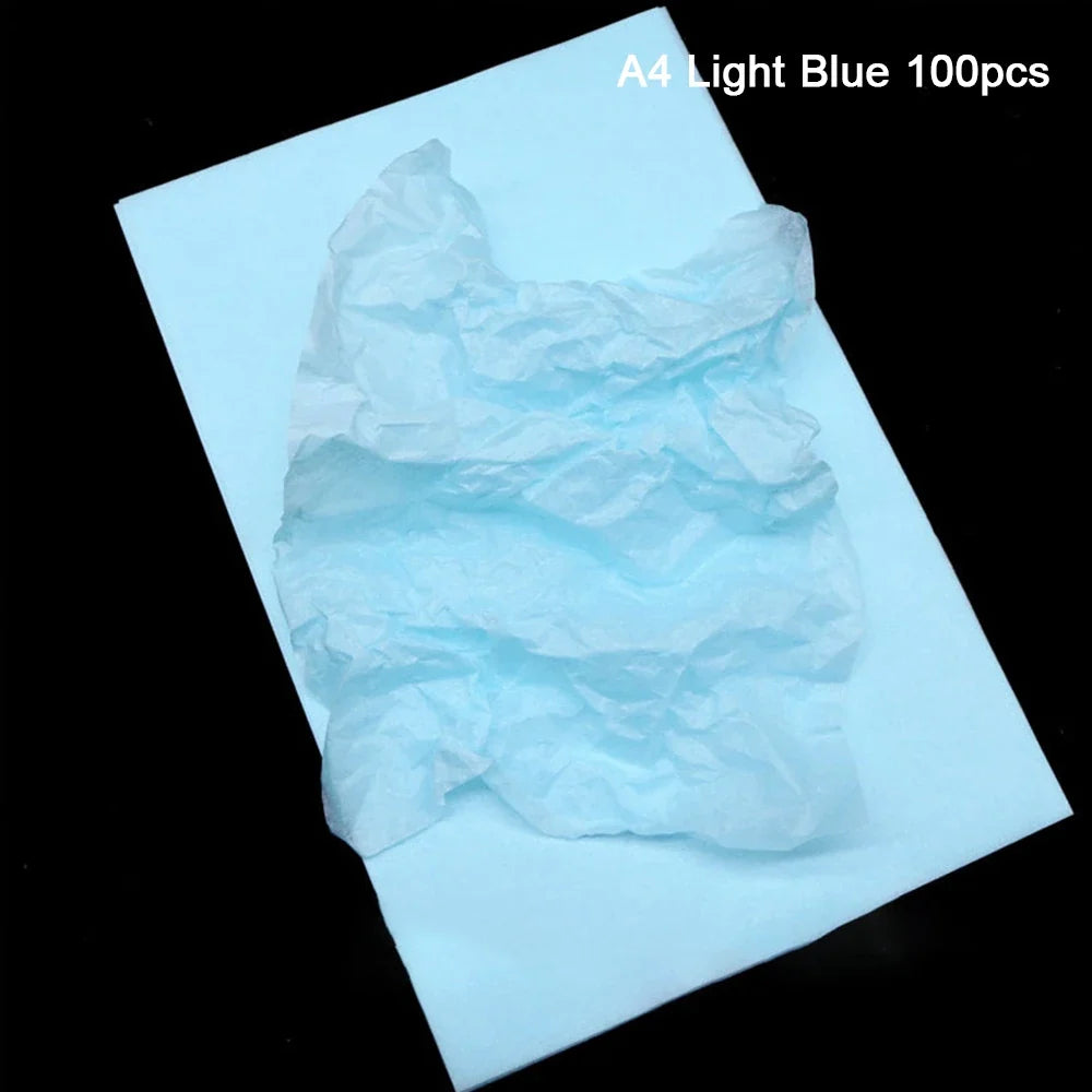 100 Sheets Multicolor Tissue Paper for Gift Wrapping | Bulk A4/A5 Translucent Craft Paper