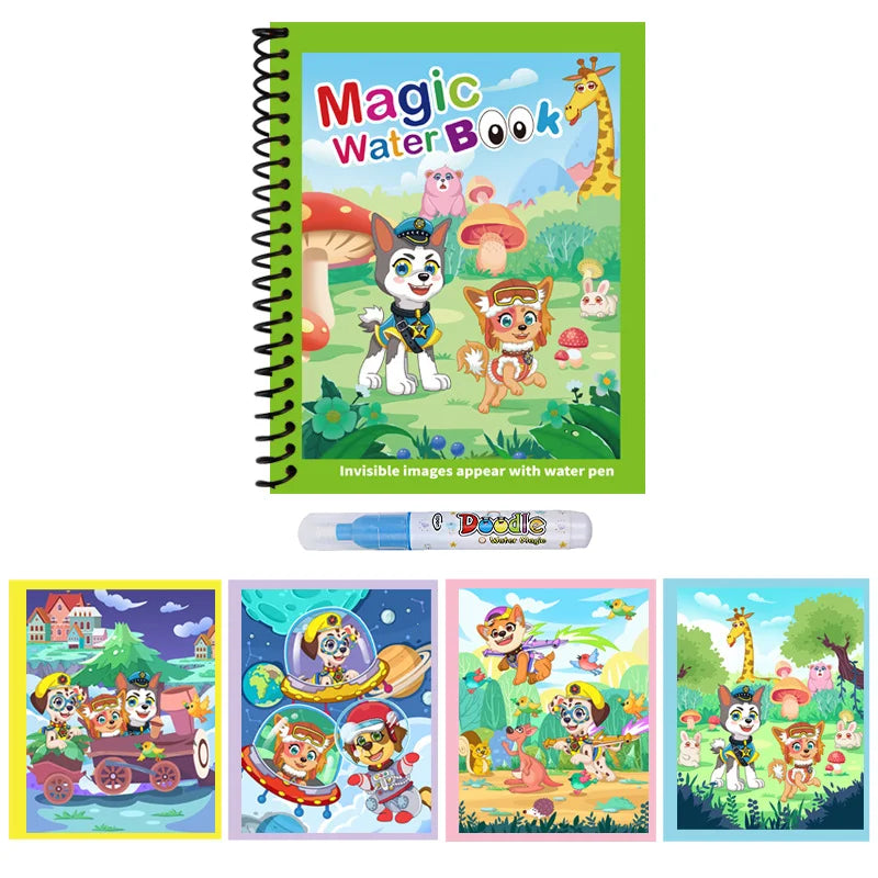 Reusable Water Drawing Book | Mess-Free Magic Painting Pad for Kids